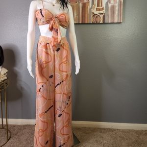 Miss Avenue, S, Coral pants set